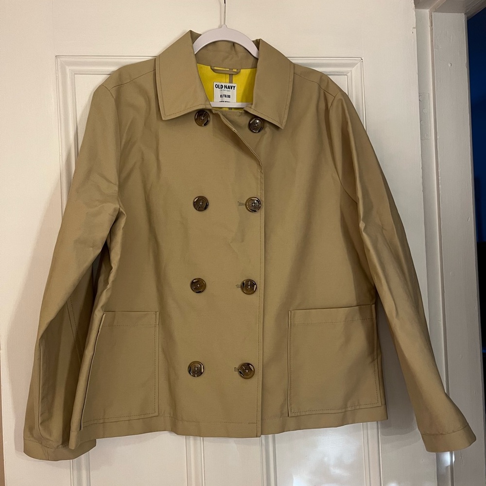 Old Navy Women’s Short Trench Coat Size X-Large NWOT